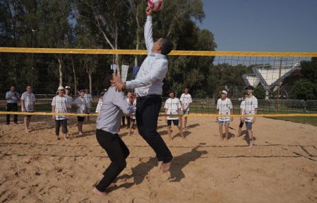 עפים למעלה: מתחם כדורעף חופים הוקם בפארק הלאומי